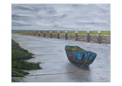 Haven Noordpolderzijl - 2009 - Acryl schilderij